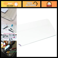 Clear Tempered Glass Desk Pad - Durable Multi-Purpose Protector Mat 19