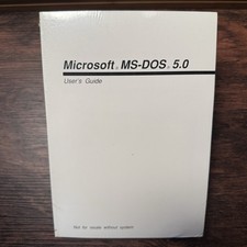 Microsoft MS-DOS 5.0 Operating System Manual 5.25