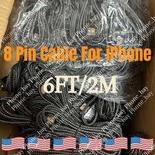 Wholesale Lot 6FT USB Fast Charger Cable For iPhone 14 13 12 11 XR 7 8 Data Cord picture