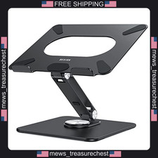 Laptop Stand Adjustable 10-15.6 inch with 360° Rotating Base, Ergonomic Riser, picture