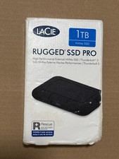 Lacie STHZ1000800 Seagate Rugged Pro 1tb Usb C Usb 3.0 Thunderbolt 3 Ssd SEALED picture