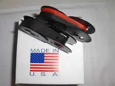 Smith Corona Space-O-Matic Typewriter Ribbon 2 Pack - (1) Black + (1) Black/ Red picture