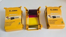 3 Pcs Zebra 800033-340 800033-301 ZXP Series 3 True Colours Black & Color Ribbon picture