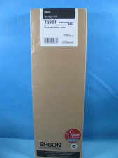 GENUINE EPSON T8901 BLACK GS3 INK ULTRACHROME 700ML C13T890120 07/2028 picture