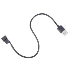 Fan Power Supply Cable USB 2.0 A Type to a 3 Pin or 4 Pin Output 11.8