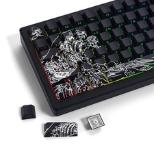 XVX Shine Through Keycaps  Double Shot PBT Keycaps 60 65 75 100 Percent, Side... picture