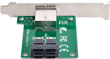 Mini SAS HD SFF-8644 to SFF-8643 Female Adapter with Low Profile Bracket picture