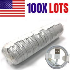 100x Lot Wholesale Bulk 3Ft 6Ft For iPhone 11 XR X 8 USB Charger Charging Cable picture