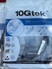 10Gtek SFP+ DAC Twinax Cable 10G Direct Attach Copper Cable 0.5m 10-pack picture