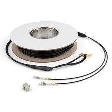 Fiber Optic Patch Cable OM4 2 Core Multimode LC to LC  Armored   TPU Jacket picture