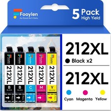 5x Compatible With 212XL Ink for Epson Workforce XP-4100 XP-4105 WF-2830 WF-2850 picture