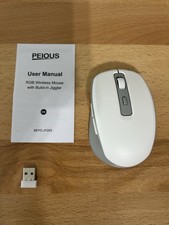PEIOUS SEYC-JY203 Wireless RGB Optical Mouse USB Receiver 1600 DPI White picture
