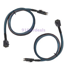 2pack 6G Mini SAS SFF-8087 to Mini High Density HD SFF-8643 Data Cable 50 /100CM picture