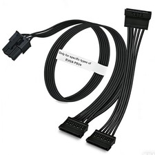 SATA Power Cable 6 Pin to 3X SATA for EVGA Supernova PSUs G1/G2/G3 GA/GM/B2/... picture