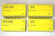 4x OEM OCE CS110 CS115 CS120 CS125 Laser Printer Toner Yellow 29953040 NIB NEW picture