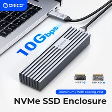 ORICO M.2 NVMe SATA SSD Enclosure 10Gbps USB C Adapter M2 NVMe Case w/ UASP Trim picture