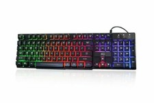Rii RK100+ (8541666786) Rainbow LED Backlit Wired Gaming Keyboard picture