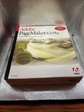 Adobe PageMaker 6.5 Plus Windows Software Set User Guide 2 Discs Serial Vintage picture