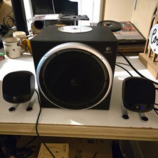 Logitech Z-340 Computer Subwoofer And Speaker System + Sony HCD-EP313 picture