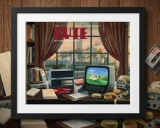 Framed Retro BYTE Magazine Cover Canvas 10
