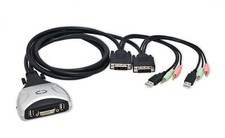 Syba 2-Ports DVI KVM Switch + Audio + 2-port USB Hub picture