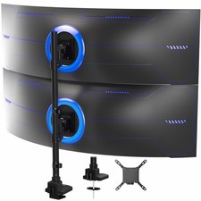 VIVO Dual Vertically Stacked Ultra-Wide Monitor Desk Mount for up to 57