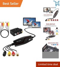 VHS to Digital Converter RCA USB Capture Card for PC Mac Video Tape Digitizer picture