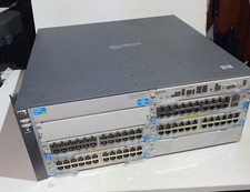 HP E5406 zl Switch Chassis  J8697A  w/ J9536A and (3x) J9547A picture