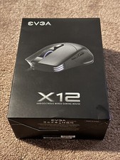 EVGA X12 Gaming Mouse, 8k, Wired, Black, Customizable, Dual Sensor, 16,000 DPI picture