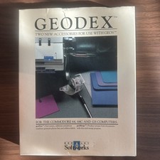 Vintage GEODEX for GEOS Commodore 64 64C 128 Berkeley Softworks Complete picture