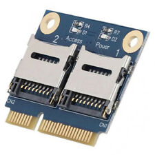 Mini PCI-E PCIE to 2x Micro SD TF SDHC SDXC Memory Card Reader Adapter Converter picture