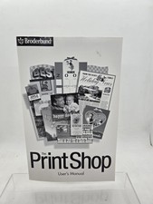 Broderbund The Print Shop Software User's Manual Graphic Design Vintage 1999 picture