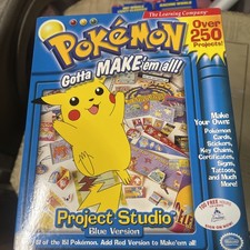 Pokemon Gotta Make'em All Project Studio Blue Version Windows In Box Unopened picture