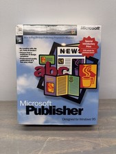 Vintage Microsoft Windows Publisher NOS 3.5” Floppy Disk Software New Sealed picture