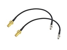 6 Inch TS9 To SMA Female Bulkhead Adapter Cable Mobile Router Modem 2 PCS picture