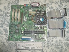 Compaq UWAVE3 Motherboard + CPU + Fan/Heatsink + RAM + I/O Plate + Cables TESTED picture