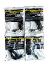 Power Cord 12ft 18 Gauge 3 Pin Power Cord PC TV Monitor Printer *LOT OF 4* picture