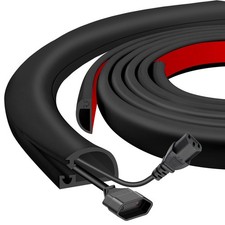 Silicone Wall Wire Hider Side Open Covers Cords Wall 10' Self-Adhesive TV Wire picture