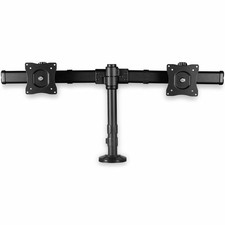 StarTech ARMBARDUOG Desk-Mount Dual-Monitor Arm - Black - For up to 27