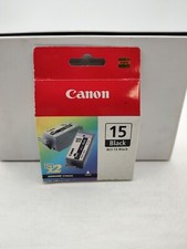 Genuine OEM Canon Pixma Black Ink Cartridge BCI-15 Twin Pack-NEW picture