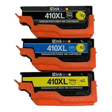 410xl ink cartridges EzInk (3-Pack) Black, Cyan, Yellow New Open Box picture