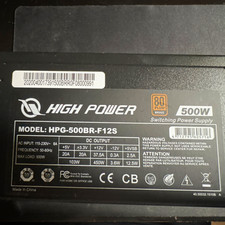 High Power 500W 80 PLUS Bronze ATX PSU 24-Pin 4+4 CPU HPG-500BR-F12S picture
