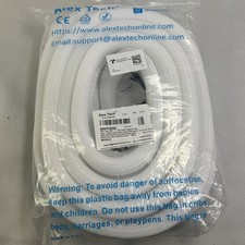 New Alex Tech 25ft - 1 inch Cord Protector Wire Loom Tubing Cable 1 Inch 25FT picture