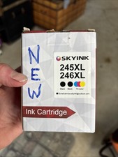 NIB Skyink 245xl 246xl Printer Ink Expires 4/2027  2 Black & 1 Color picture