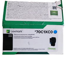 Lexmark 70C1XC0 Cyan Extra High Yield Toner Cartridge New with Open Box picture