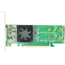Shinreal PCI Express x16 to Quad M.2 NVMe SSD Switch Adapter  2280 picture