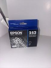 Epson (2) 252 BLACK Ink CARTRIDGE Sealed Expires 08/2025 - New Genuine picture