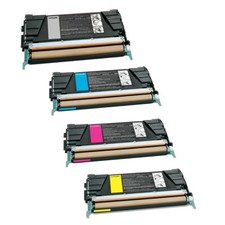 4Pk MSE Clover Compatible Toner For Lexmark C734 C736 X734 picture