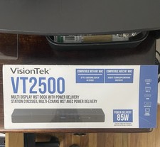 VisionTek VT2500 Docking Station Multi Display MST Power Delivery USB-C HDMI picture