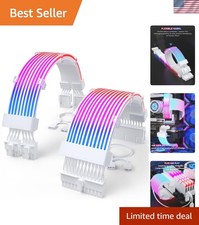 RGB PSU Extension Cables,with 24 ATX/2×8 Pin PCIE picture